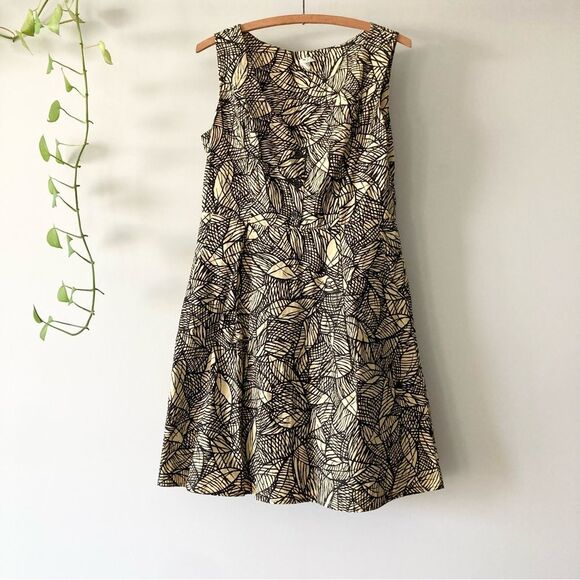 Weston Wear Anthropologie Dress Sheath Sleeveless Pockets‎ Cotton Button Size 8 - Picture 1 of 5
